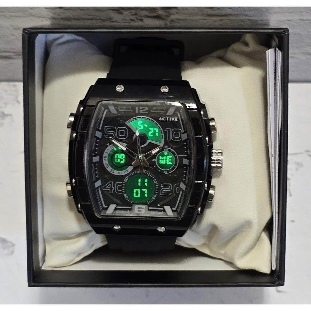 Activa X Invicta Diaital Essentials Men's Watch 45mm Black ACW8109-001 Brand New